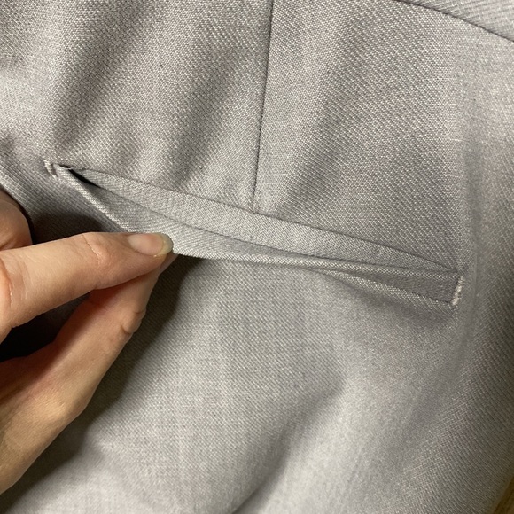 Columnist straight leg MID rise 6 LONG Light Heather Grey  Great condit worn 4x - Picture 16 of 16